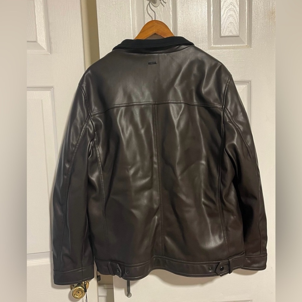 Calvin Klein Brown Lightweight Shirt Jacket - Picture 3 of 8